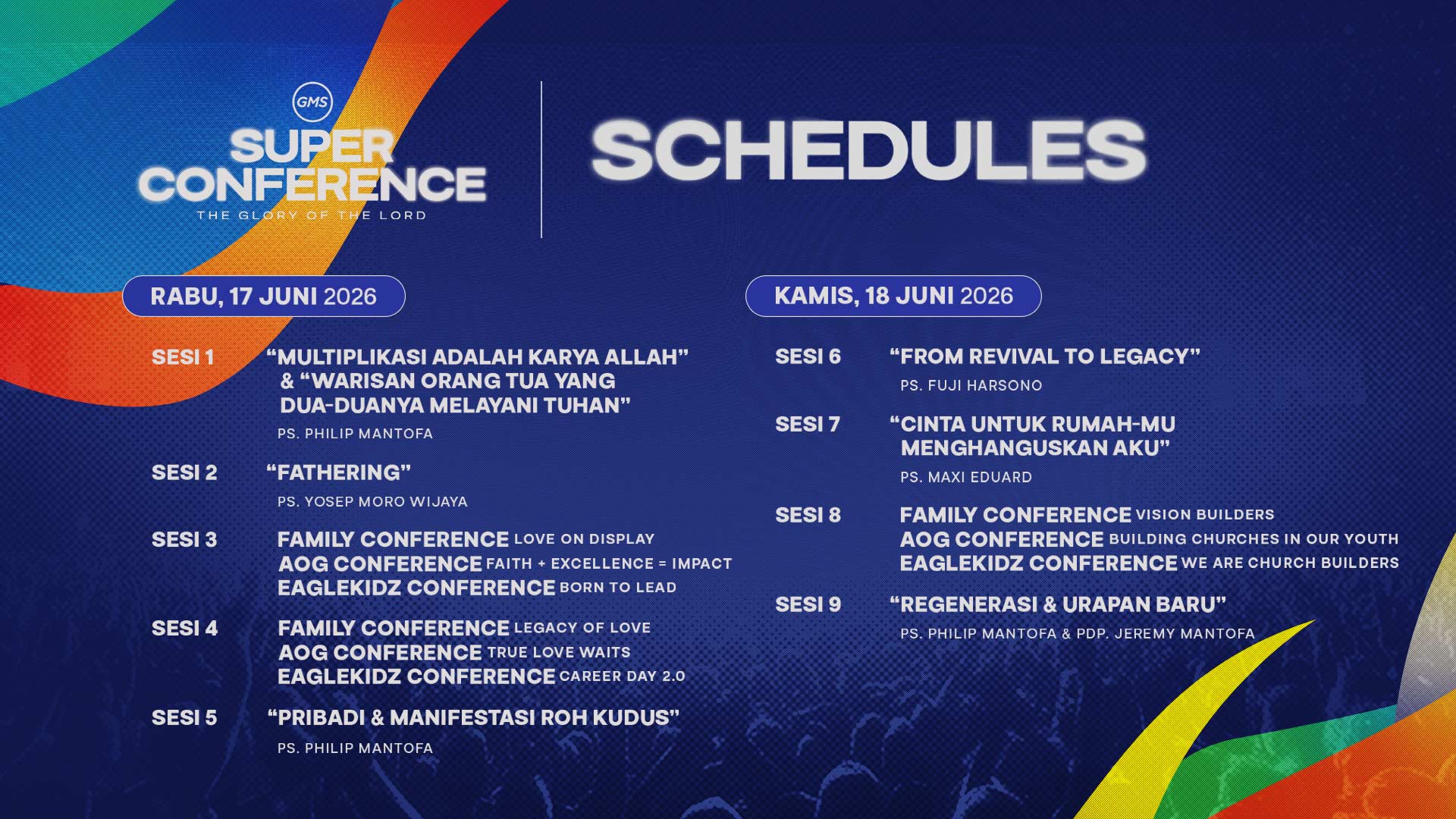 Jadwal Event Super Conference GMS 2026